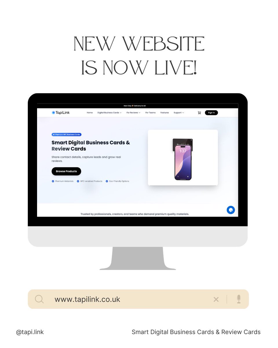 tapi_link's tweet photo. Our Website Just Got a Major Upgrade

Take a look and explore the future of networking.

🌐 https://t.co/WCfvWihmVJ

#Tapilink #WebsiteRedesign #DigitalBusinessCards #NFC #NetworkingTools #StartupUK #SmartNetworking #TechStartup https://t.co/XVA4QL0mKD