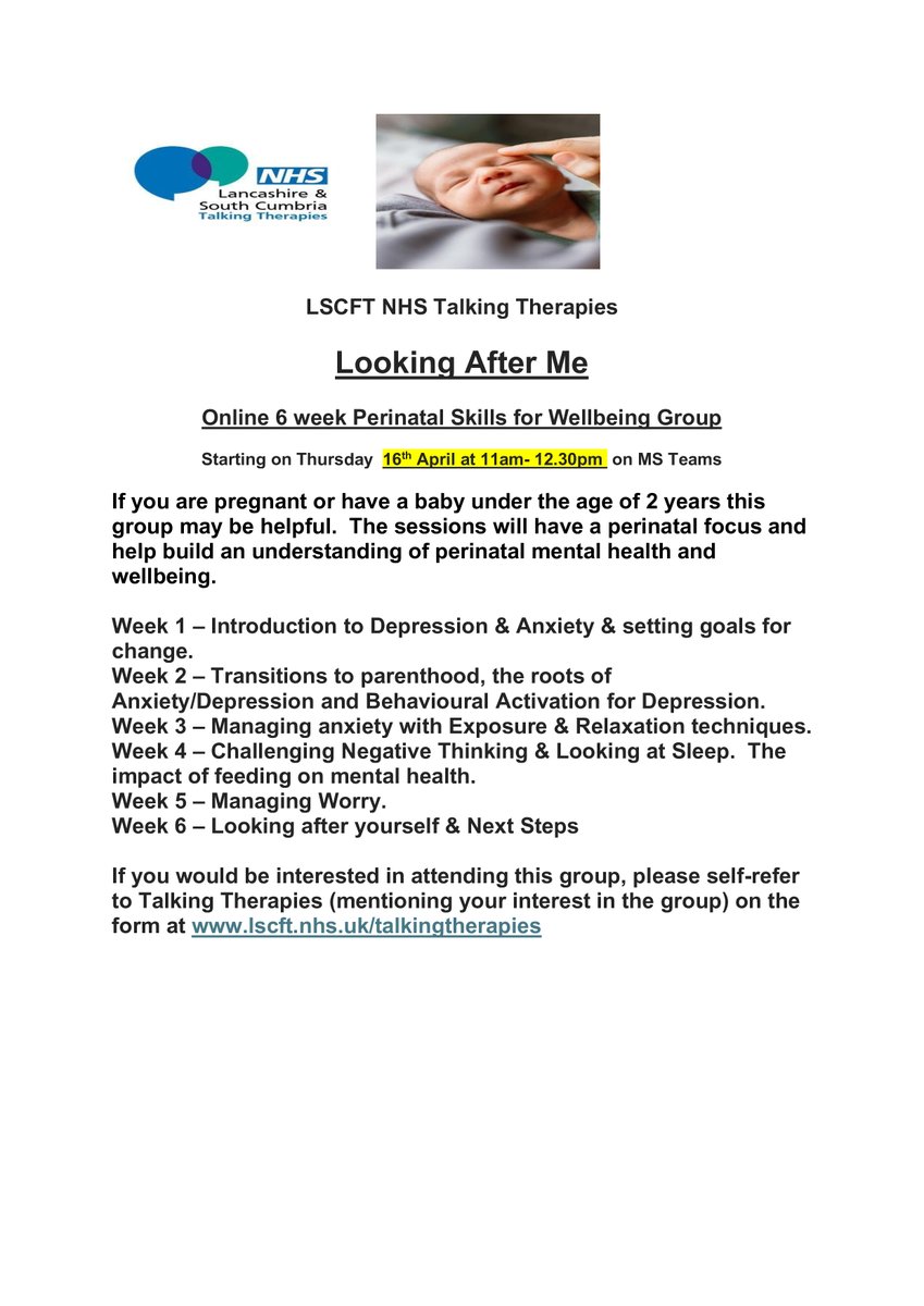 NHS Lancashire & South Cumbria Talking Therapies tweet media