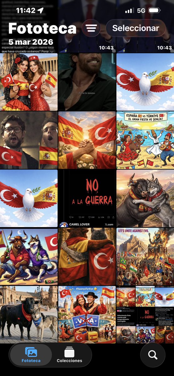 Mi galería del móvil en este plan. 🫶🇪🇸🇹🇷