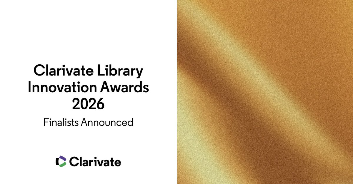 Ex Libris, from Clarivate tweet media