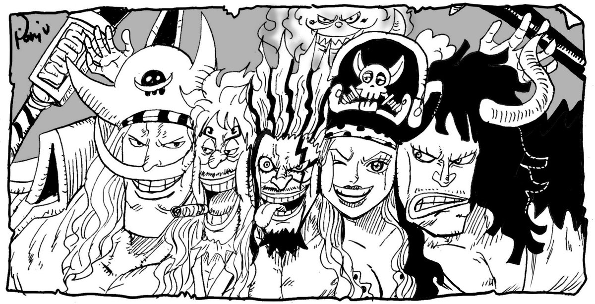 むぎゅっとロックス海賊団5強
#ワンピース #ONEPIECE 