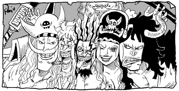 むぎゅっとロックス海賊団5強
#ワンピース #ONEPIECE 
