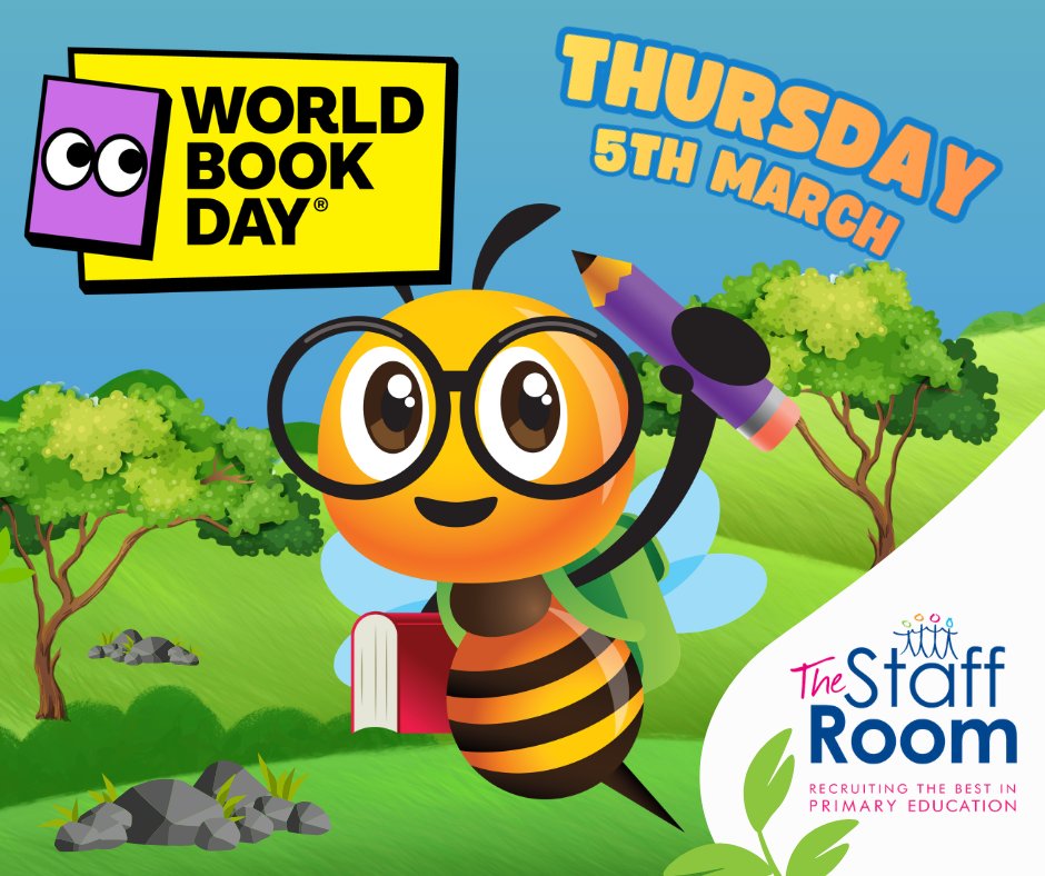 The_StaffRoom's tweet photo. Happy World Book Day!
We’d like to wish all the amazing schools in our local community a fantastic, fun-packed World Book Day filled with great stories, imagination and creativity. Enjoy the celebrations! 
#WorldBookDay #WorldBookDay2026 #LoveReading #ReadingForPleasure https://t.co/N044FA1MKE