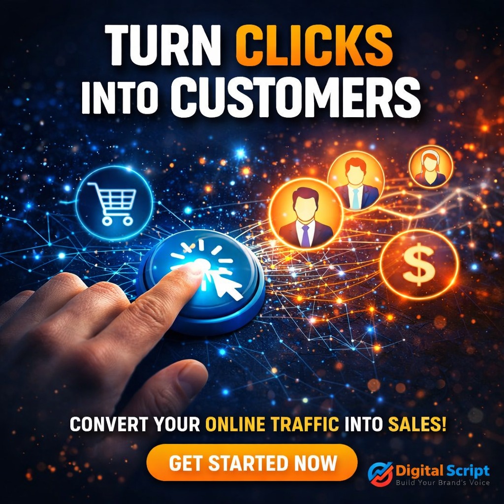 script_digital's tweet photo. Turn your website visitors into real customers with smart strategies from Digital Script
#DigitalMarketing #DigitalScript #OnlineMarketing #BusinessGrowth https://t.co/9WjWtSqR7t
