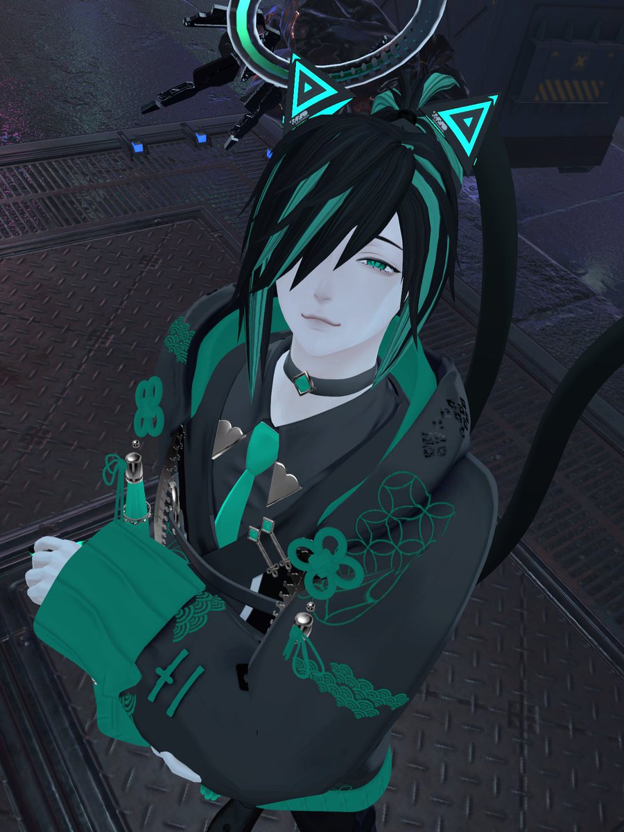 RUTO_VRchat's tweet photo. 猫又
#VRChat #ES_ITEM #Minase3D https://t.co/iuFYY2U9yI