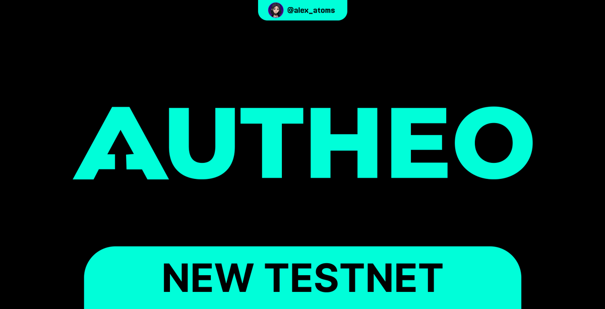 alex_atoms's tweet photo. 💎 New Testnet to Join Today! Autheo

⁕ Early project
⁕ Potential Airdrop

Guide 👇

What is Autheo?

@Autheo_Network is the full-stack Layer 1 blockchain designed to build, scale secure and develop SaaS disruption

What to do?

⁕ Register for early access
https://t.co/NNtvPFgJz3

⁕ Claim test tokens from the faucet
https://t.co/kyz3iGN9al

⁕ Complete the tasks
https://t.co/m8vh5LfgCd

💜 Done!