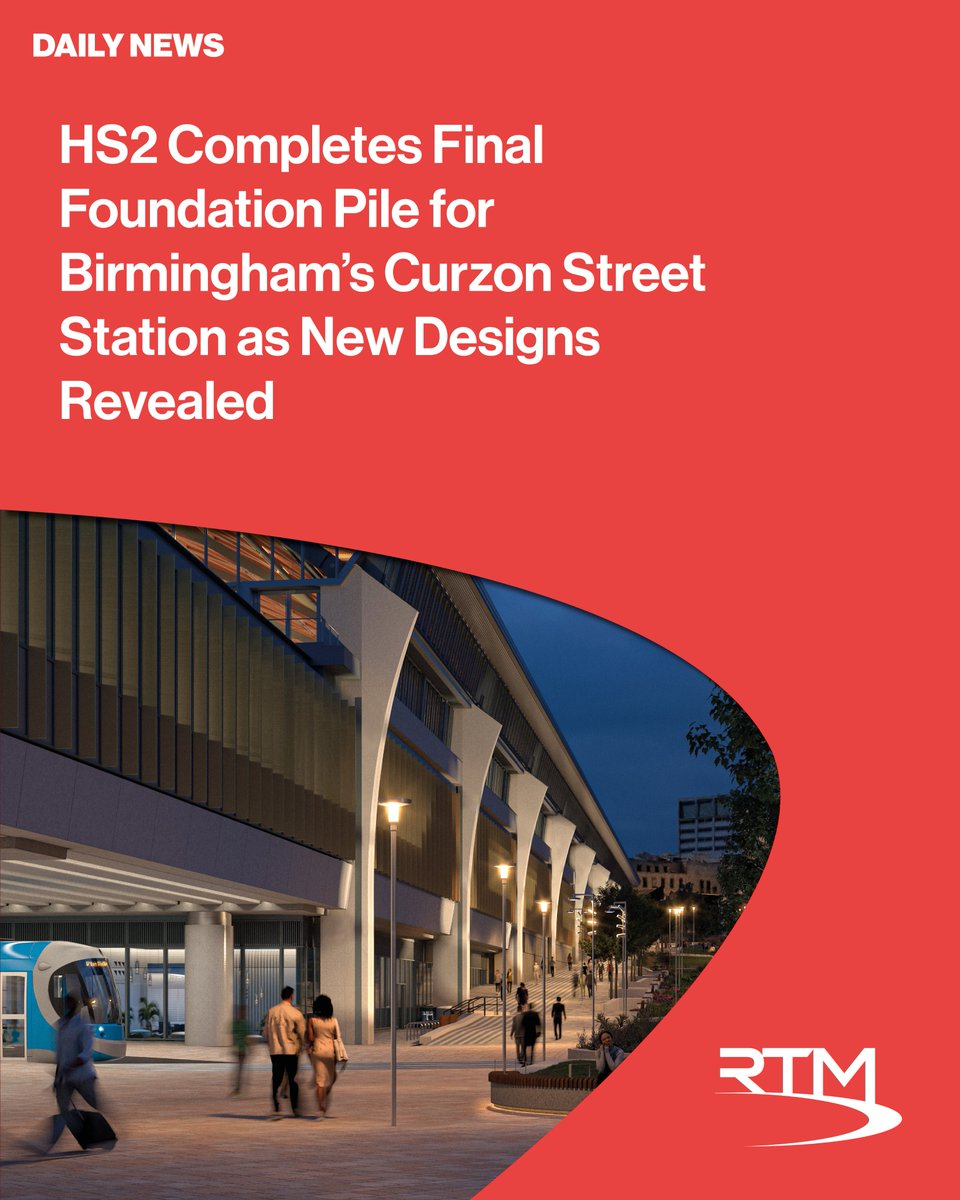 🚧 HUGE HS2 MILESTONE!

Birmingham’s Curzon Street Station just hit a major breakthrough as engineers complete ALL 2,011 foundation piles—new images show stunning public spaces coming soon! 🌳🏗️

• A Victorian‑inspired arched roof + massive Metro upgrade incoming

👇 Don’t miss