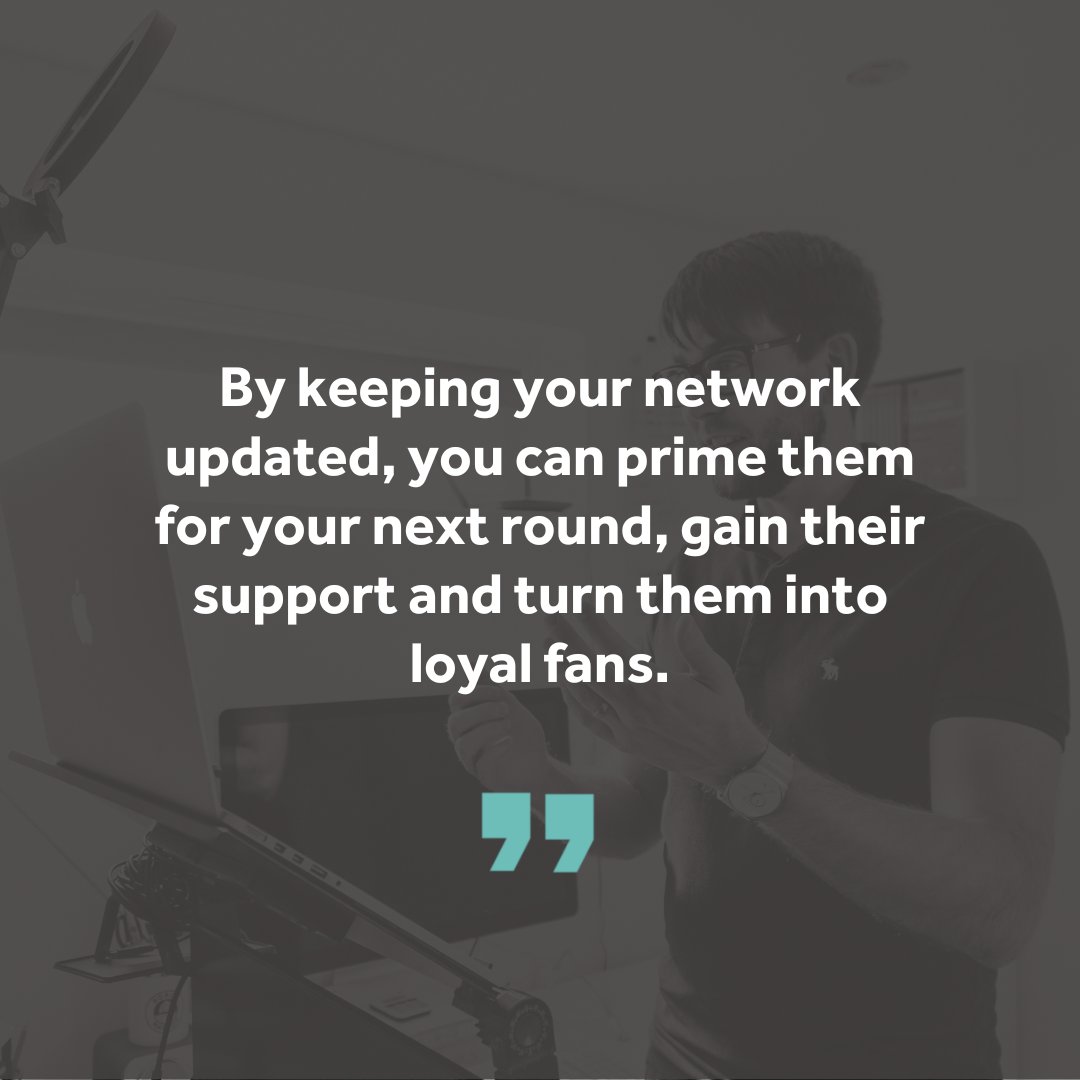 Investable Entrepreneurs don’t make the mistake of keeping business milestones a hush.

They know news that shows progress and success deserves to be shared.

The reason? To create loyalty and to continuously gain support for their idea.