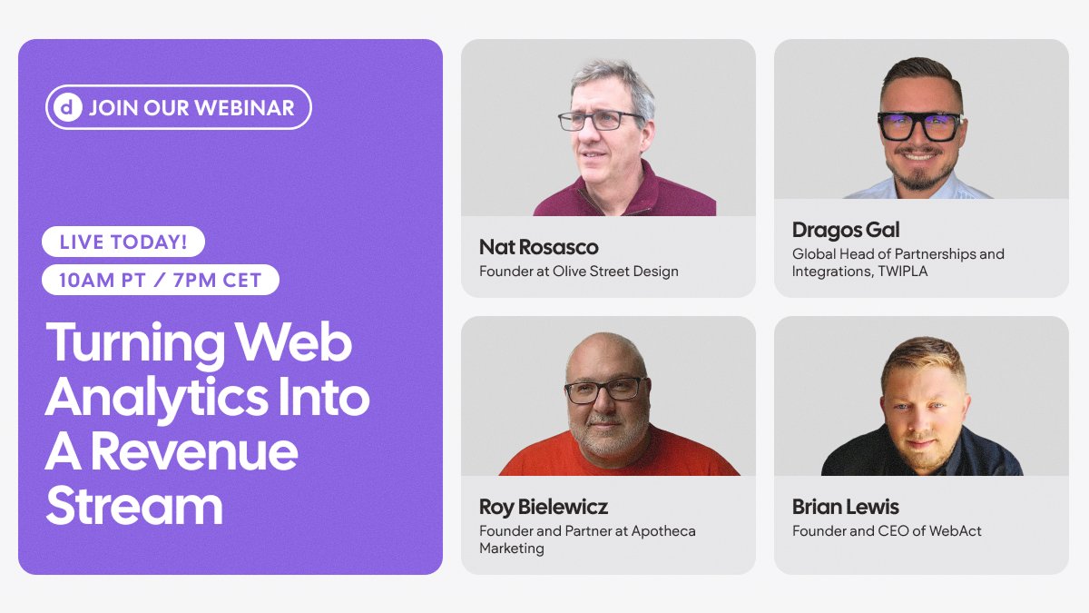 ViAnalytics's tweet photo. Agency revenue isn’t what it used to be
AI lets clients strategize in-house
Site builds are easier than ever
Yet analytics is given away for free

🎙️Today, learn what changes when agencies start charging for it

Save a spot → https://t.co/3iww2Zrxsc

#Analytics #DigitalAgency https://t.co/BWIqQBWvNr