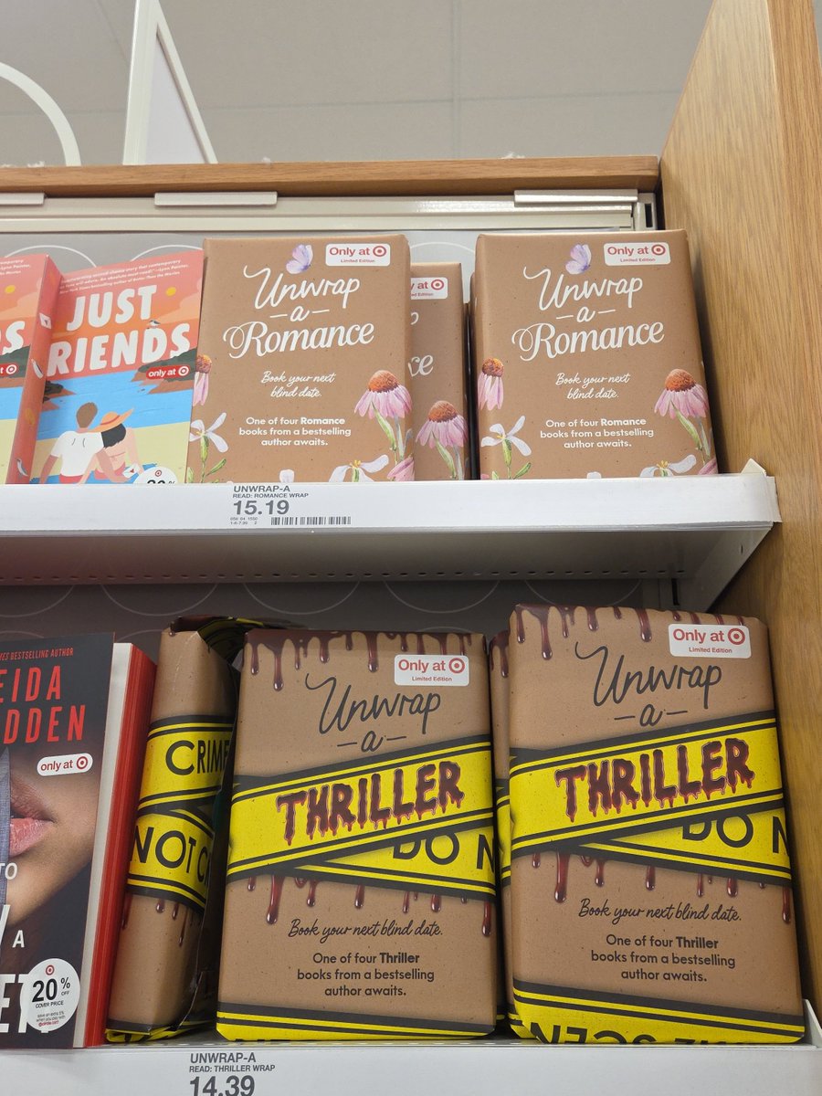Target released their verison of "Blind Date with a book". After watching numerous TikToks, Please do not be fooled. Paying $15 to unwrap a mystery book that you can spend less than $15 to just buy. I was disappointed when the book I got was sold at target for $10
