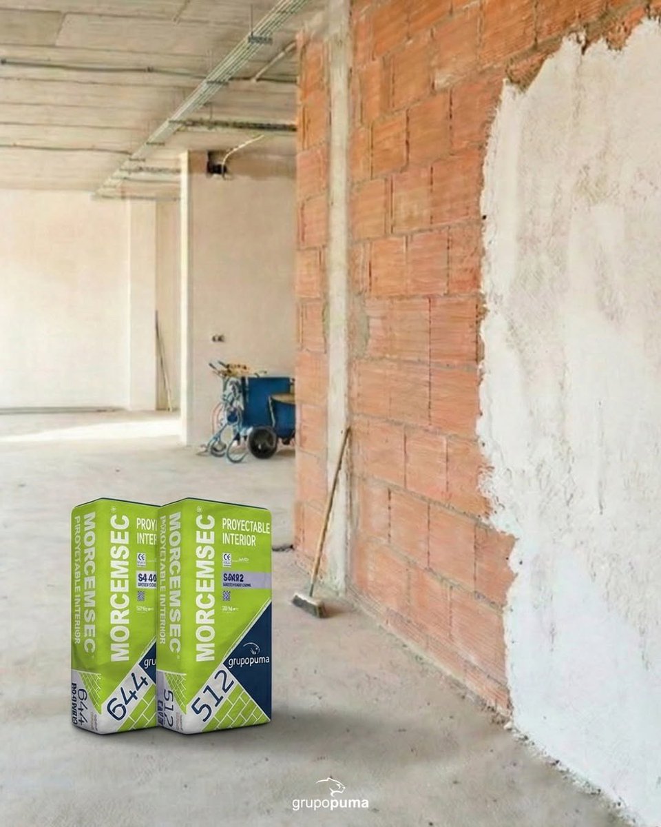 MaterialBarrios's tweet photo. ¿Mortero manual o proyectado? ¡Por qué elegir si puedes tener ambos! 

Disponible en gris y blanco, Morcemsec® Proyectable Interior GP CSIII W0 garantiza una aplicación fluida y un acabado profesional en cualquier superficie interior

@grupopuma 

#GrupoPuma #Morcemsec #Mortero https://t.co/FsM4nS1KFK