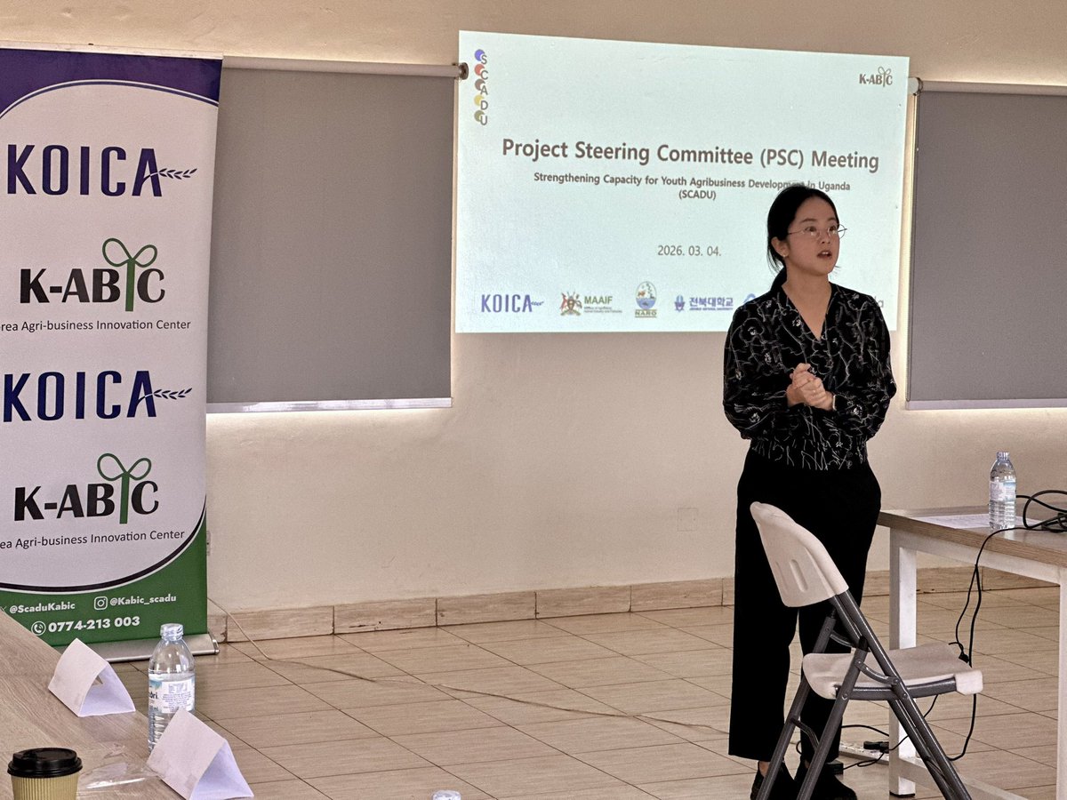 ScaduKabic's tweet photo. #SCADUProjectUpdates
Members of the Project Steering Committee (PSC) for the Strengthening Capacity for youth in Agribusiness Development in Uganda (SCADU) project held their second PSC meeting yesterday at @ScaduKabic offices in Kampala. https://t.co/l2jk6vzxBA