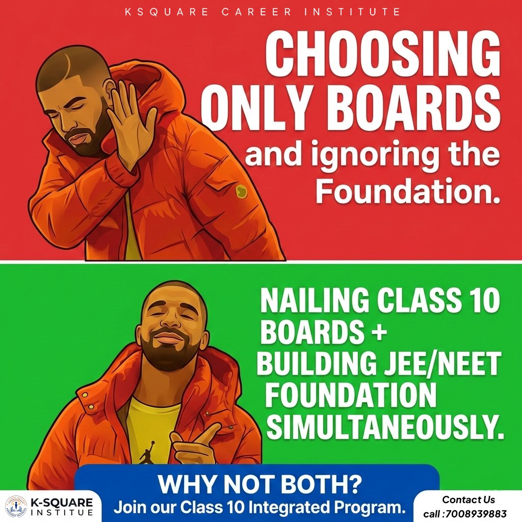 Ksquarecareer's tweet photo. Class 10 Boards + JEE/NEET prep? It sounds like a lot, but with the right guidance, it’s a breeze. 📷
#NEET2026 #NEETUG #MedicalAspirants #NEETUG #NTA #NEETRegistration #MedicalEntrance #nta #NEETAspirants #Ksquare #PhysicsWallah #NEETRegistration #MedicalEntrance #NEET https://t.co/AlXw1mF50P