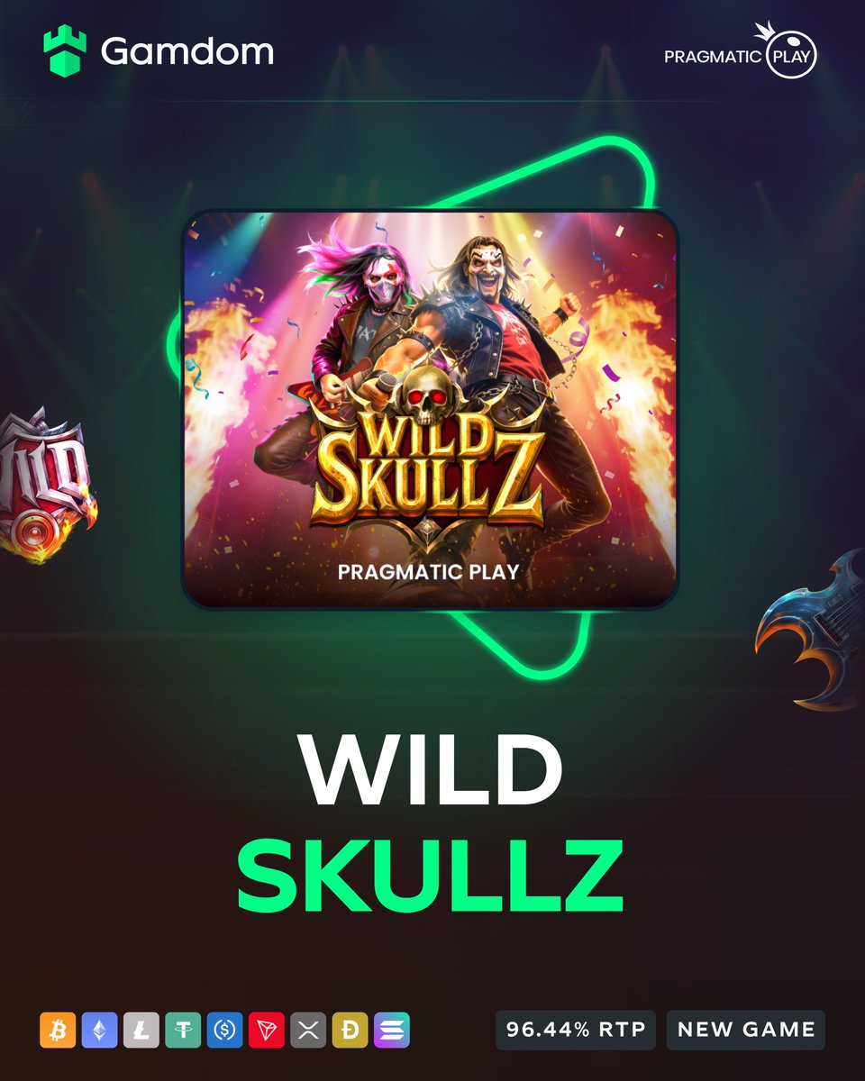 Crank up the volume and let the masked rock crew smash the reels for up to 10,000x your bet 🤘🔥

💚 + 🔄 + 🆔 - *KYC Lvl 2 verified Gamdom users only