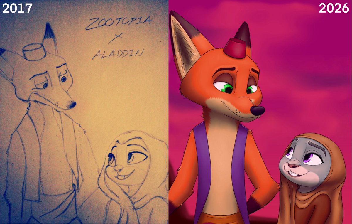 RaspberriesWH's tweet photo. A little late due to technical difficulties.  ^^"
But here is my piece for the 
#zootop10collab! 
Such a lovely project that took us through memory lane and I'm delighted to have been a part of! https://t.co/EiAYhKPFd5