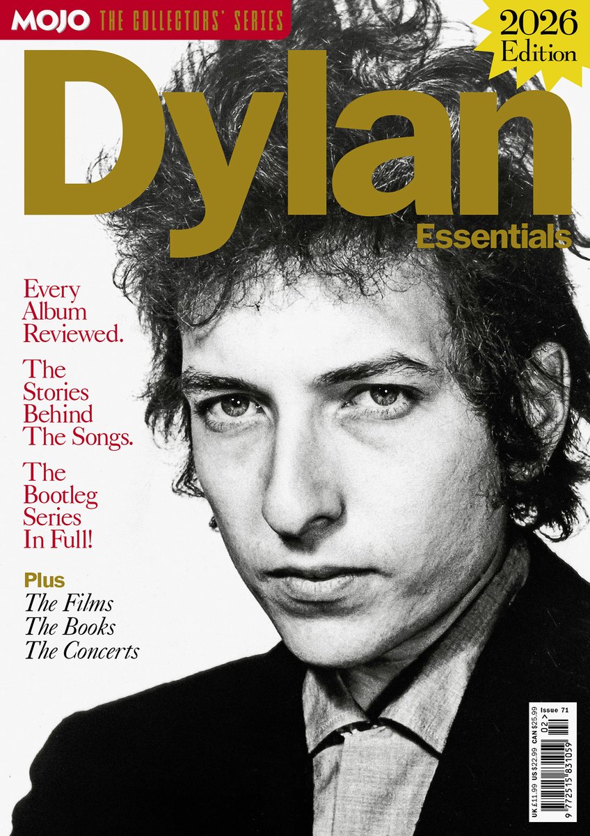 MOJOmagazine's tweet photo. MOJO’s New Bob Dylan Special Is Out Now!

A new, updated edition of MOJO’s best-selling guide to @bobdylan’s albums, songs, films and books, MOJO The Collectors’ Series: Bob Dylan Essentials 2026 is in UK shops and available for delivery now.

ORDER HERE: https://t.co/u7IwCkckpH https://t.co/gjZgJoFQ2G