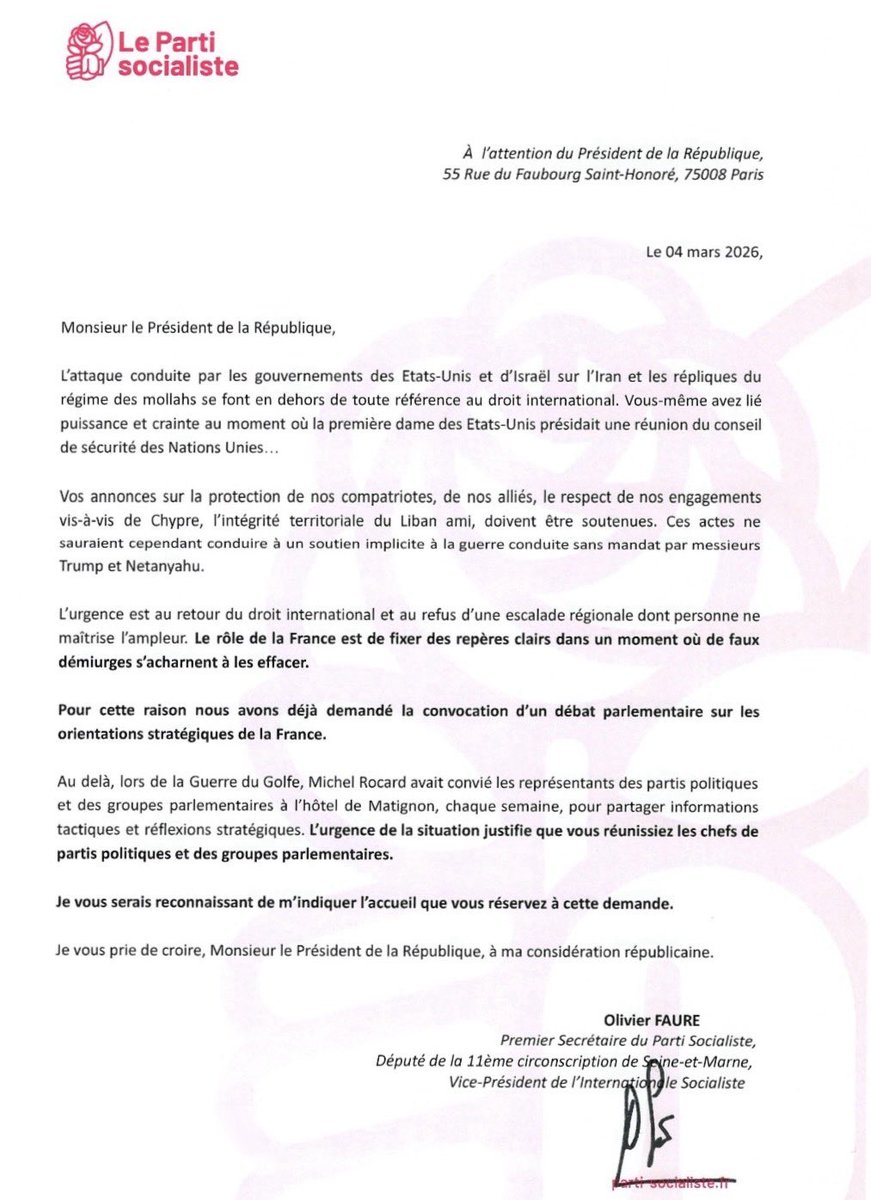 Olivier Faure tweet media