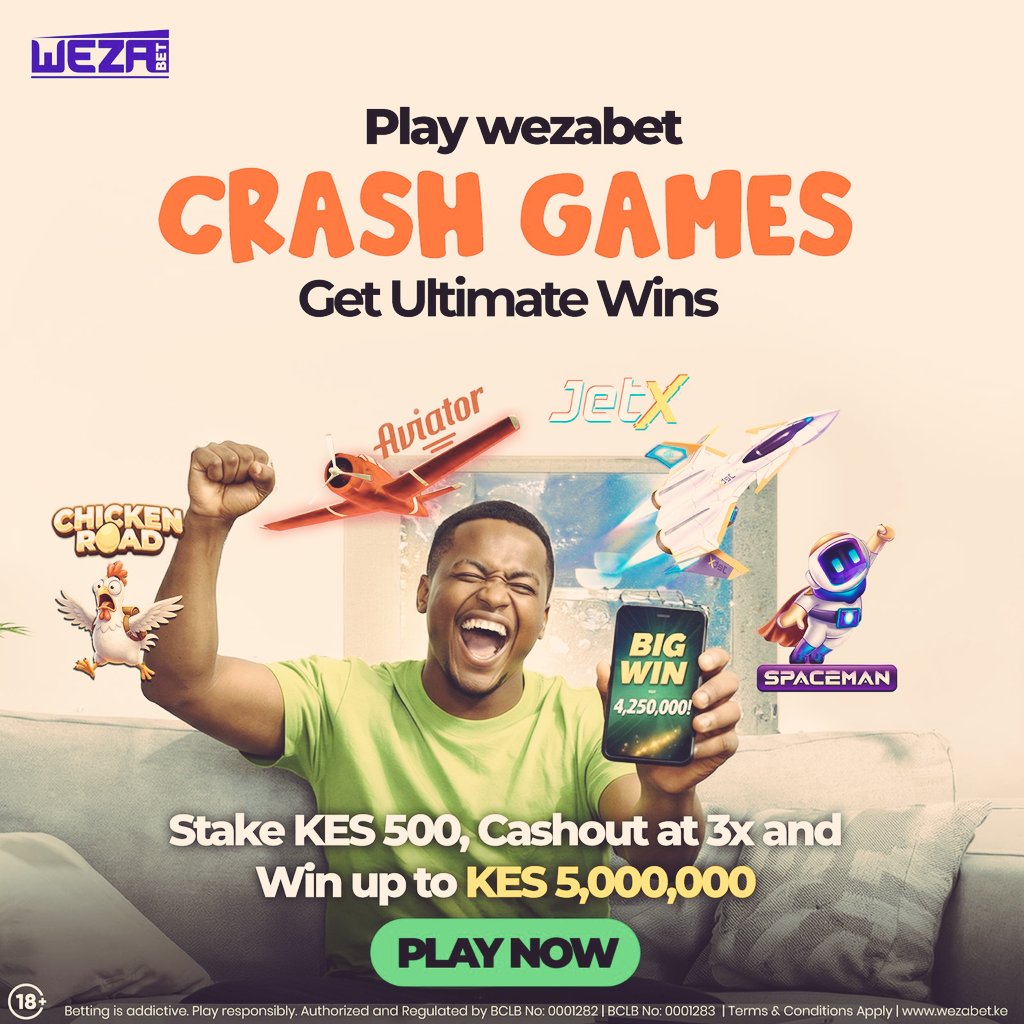 Your next big win could be one round away. Open Wezabet, launch JetX and start chasing those multipliers that make Crash Games so exciting. #Wakadinalilifestyle #CrashGames