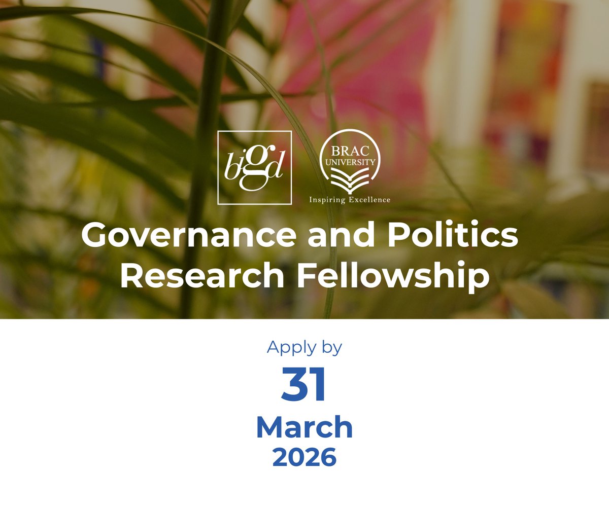 BRAC Institute of Governance and Development-BIGD tweet media