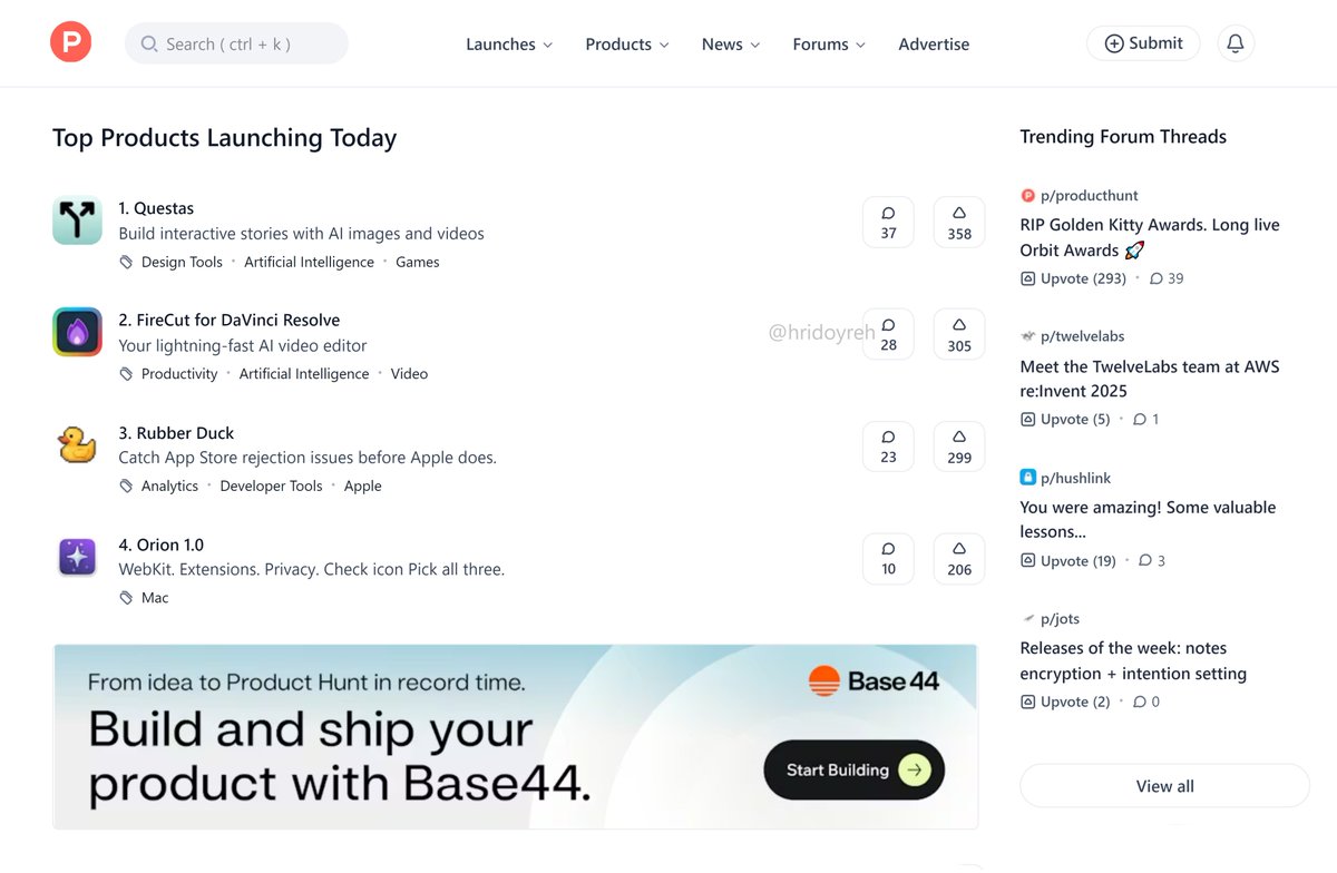 How to get free links and visibility:

1. Submit your site to PH, Uneed, etc.
2. Add title, description, logo, and link.
3. Track links in the GSC.

Try to target 50+ DR directories.

Enjoy free links and visibility...