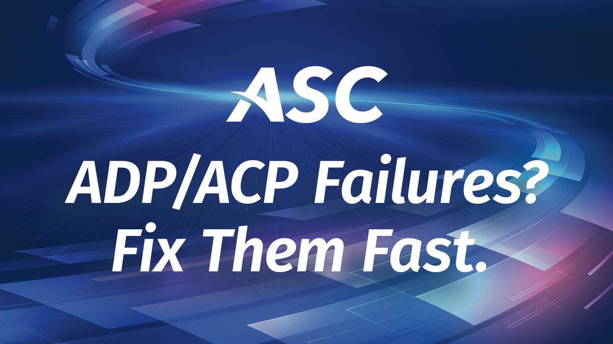 ADP/ACP failures can derail your compliance season — and March 15 doesn’t wait.
Find and fix test failures fast without endless reruns, spreadsheets and manual work. asc-net.com/admin-val-soft…