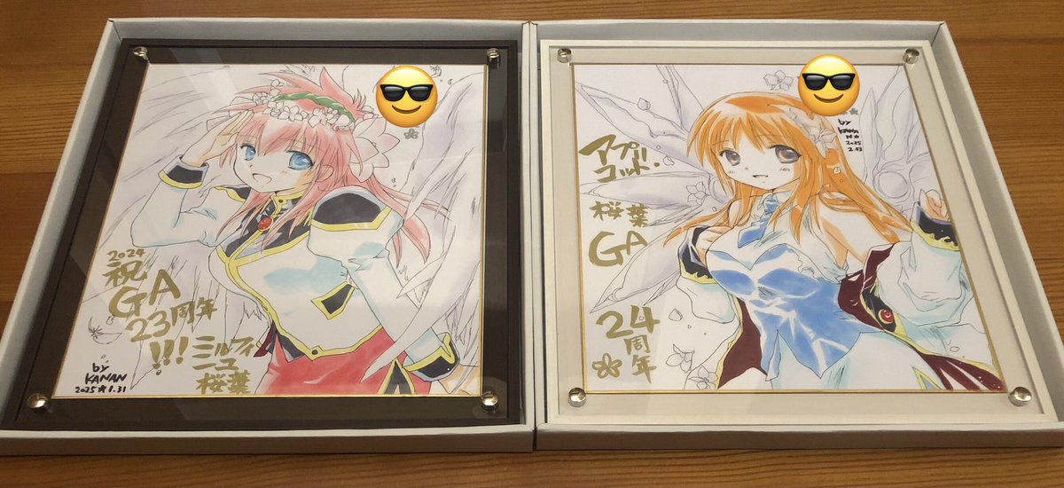 額装🖼️ 前回セピアを購入したので今回はホワイト。 我ながらバッチリ