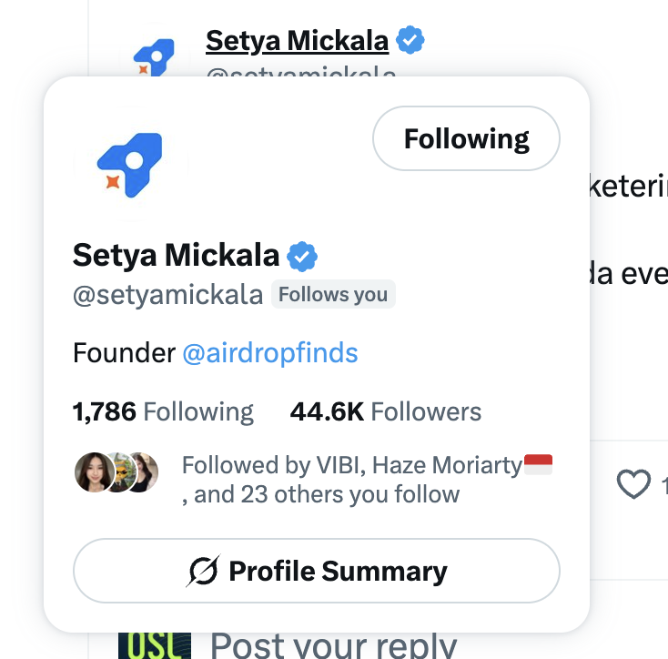 OSL indonesia tweet media