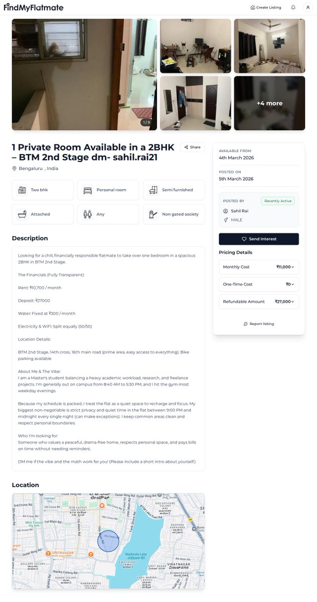 Find My Flatmate tweet media