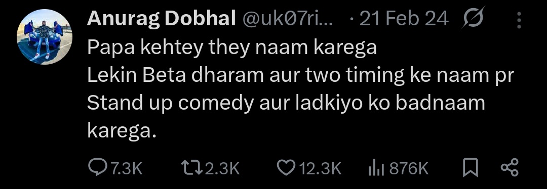 _Vivaadit_Ravii's tweet photo. @VKing16305 Isko support karna chahiye?🤡

#MunawarFaruqui https://t.co/VtBkWUT8ry