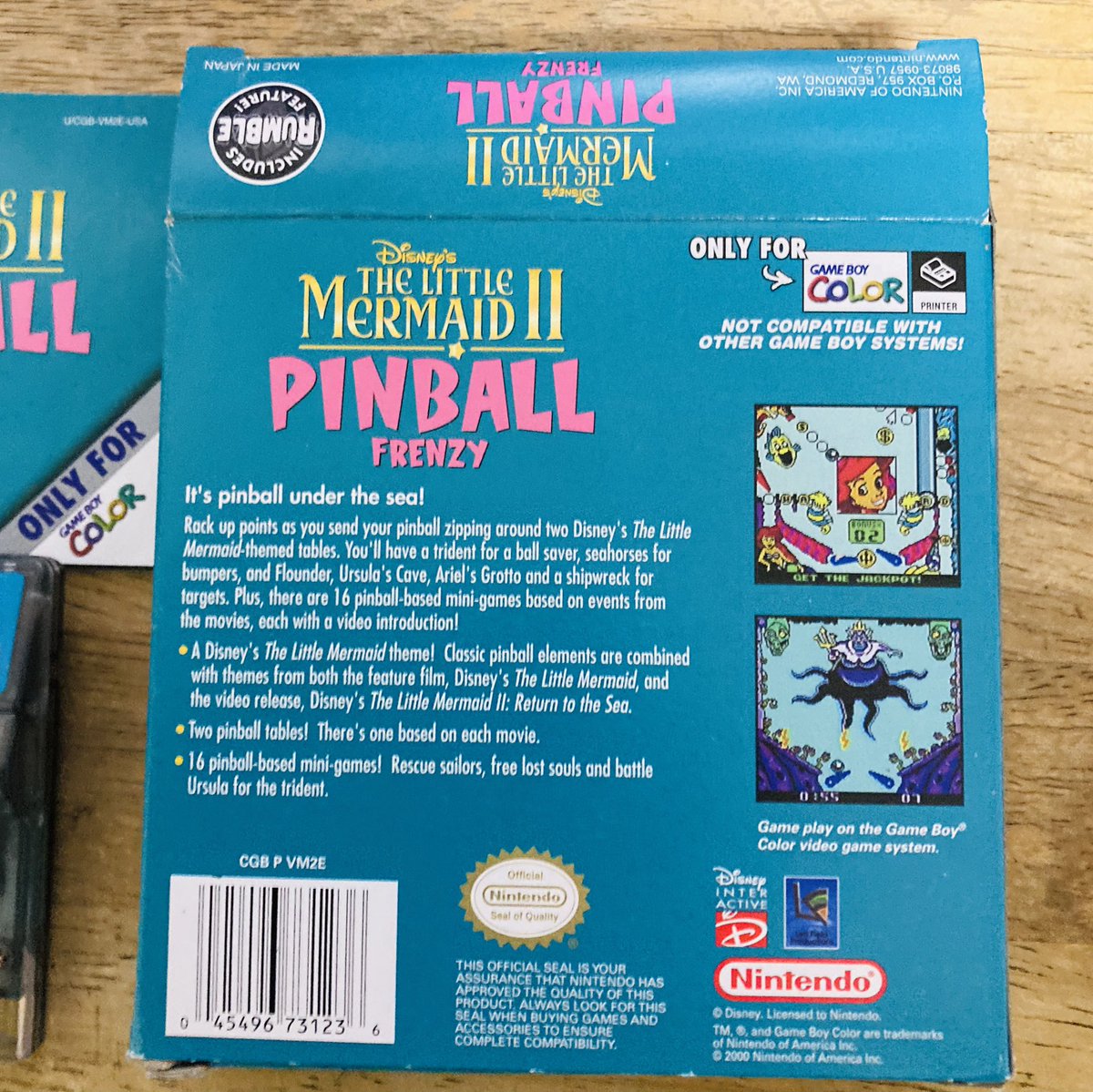海外ゲームボーイカラー「The Little Mermaid Ⅱ Pinball Frenzy」の