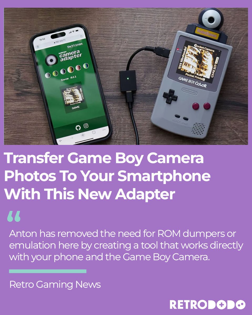 retro_dodo's tweet image. This is huge!

#GameBoyCamera #GameBoy