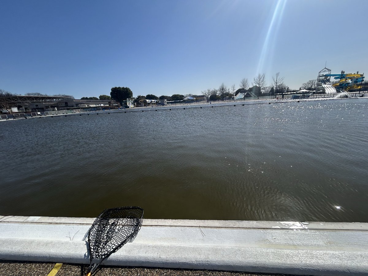 GONZOUDAIWA's tweet photo. 代休消化で強風予報の中
午後からは反射神経老化抵抗活動に🎣

　強風下を差し引いても、ラインの動きどうこうの前にルアー交換に四苦八苦😅

視力劣化対策も必要なことを年々痛感

　お隣の方は不規則に来る爆風でロッドスタンド倒壊しタックルが水中に😲

#presso
#RAVE
#ホットスタッフ川越パーク https://t.co/v91DbuFN04