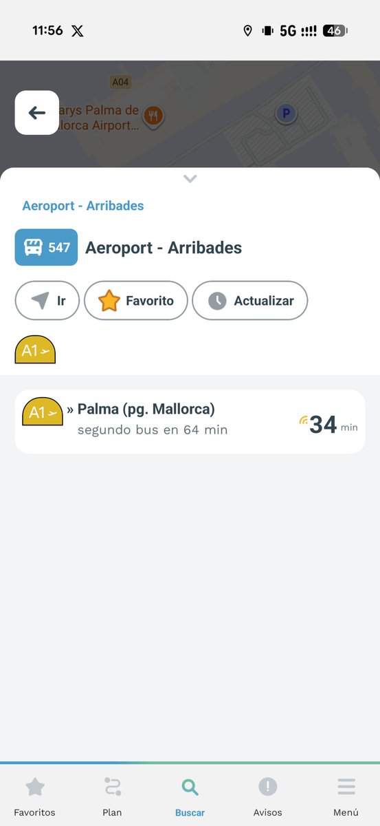 ❔🚍
¡¿Adivinas cuándo saldrá el bus?!

Respuesta correcta: 4 minutos.
Respuesta más correcta: la <a href="/EMT_Palma/">EMT Palma</a> no hace nada por arreglar los 2 buses 👻 que hay en medio.

<a href="/JaimeMartinez/">Jaime Martínez Llabrés</a>