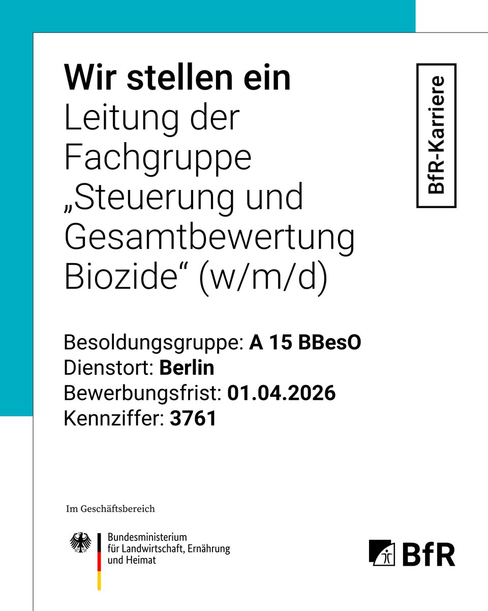 BfR | Bundesinstitut für Risikobewertung tweet media