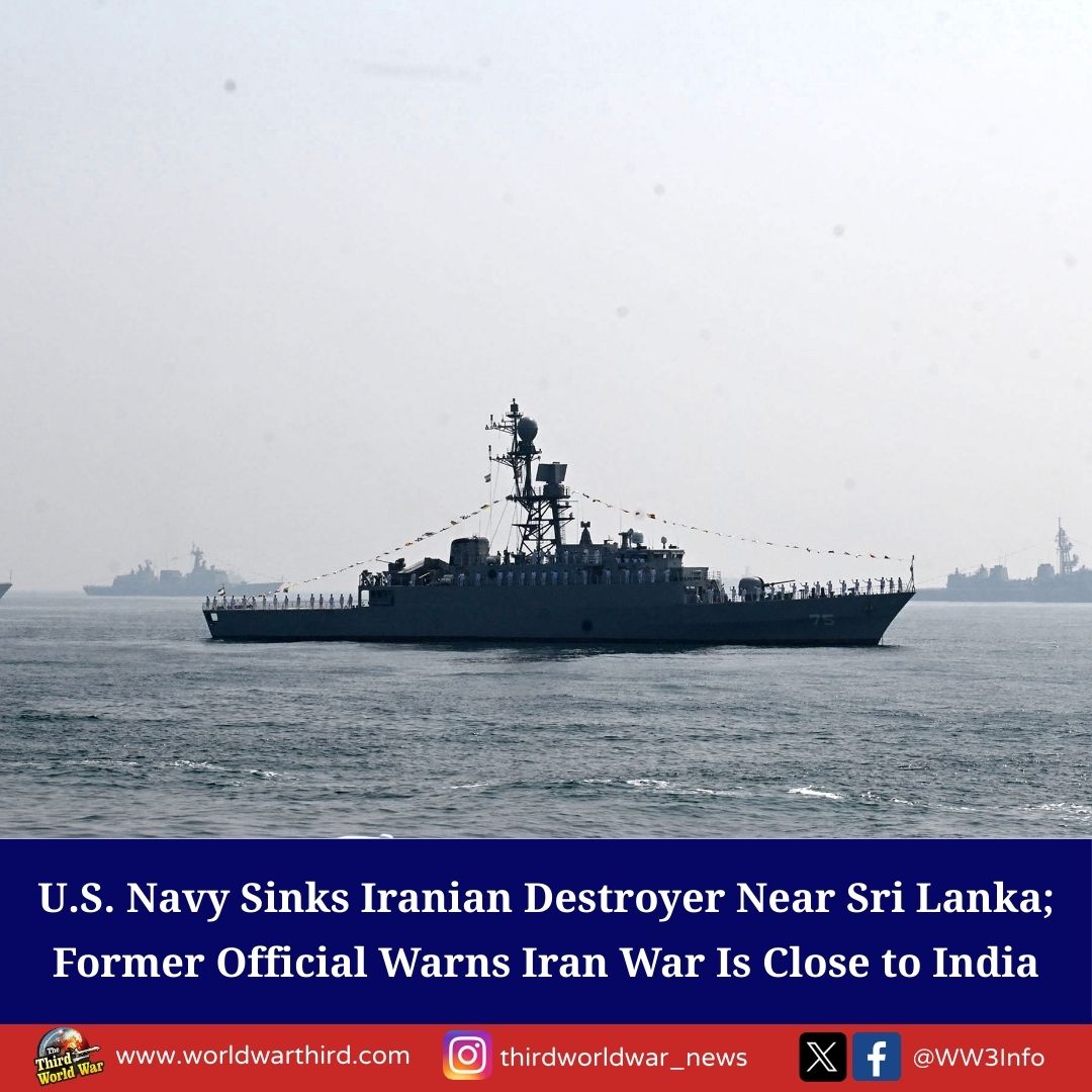 #WW3: A US submarine sank #Iran’s #IRISDena destroyer, <a href="/SecWar/">Secretary of War Pete Hegseth</a> said, after the strike in #IndianOcean. This destroyer had come to India to participate in 'International Fleet Review 2026.' Ex-military officers warn the attack may aim to undermine India’s influence in the region.