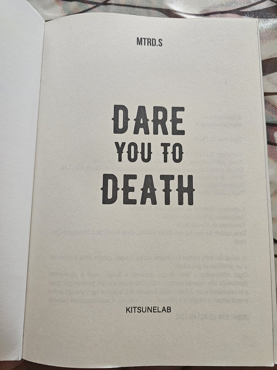Finally Home❤️ 
Thank you <a href="/mtrd_s/">𝐌𝐓𝐑𝐃.𝐒 ʕᵕᴥᵕʔ</a> 
Grazie a <a href="/kitsunelab_/">KitsuneLab</a> per aver portato l'edizione italiana 🇮🇹 

#DareYouToDeath