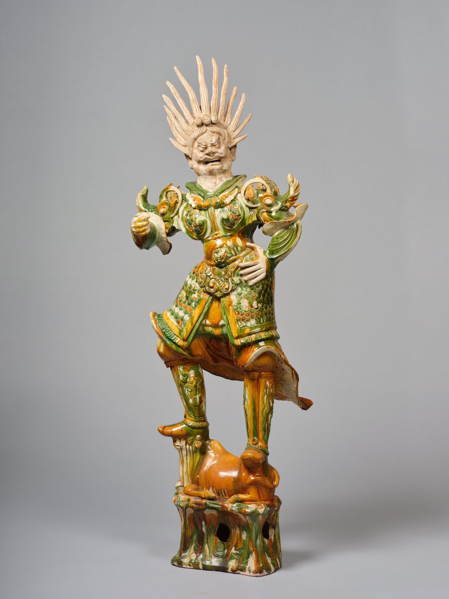 赤札閉店セール❗️【ギャラリー三益】三彩美人座俑（唐時代）