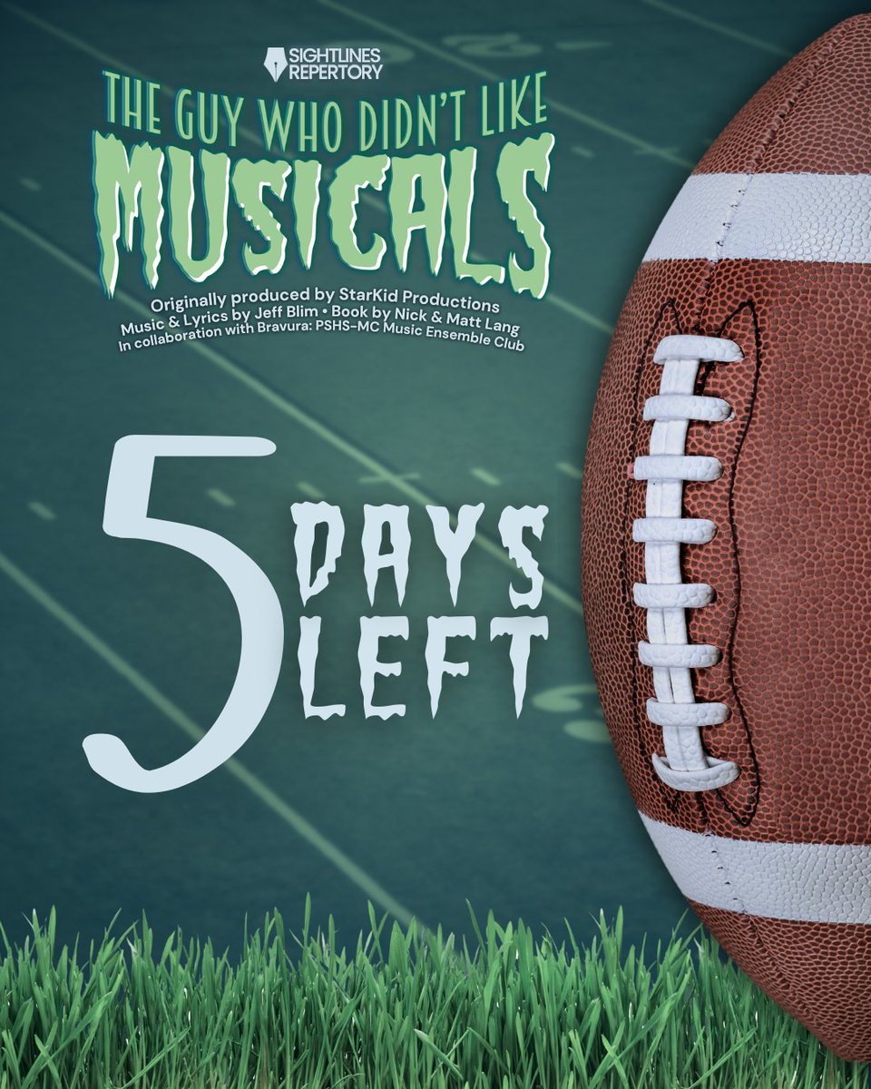 SightlinesRep's tweet photo. D-5 can't come soon enough! 🪩 And I can't wait to watch The Guy Who Didn't Like Musicals with my boys 🕺🏻

Seat reservations are still open! 
🎟️ https://t.co/0RiaH2d4yC https://t.co/y9iYlaYjTn