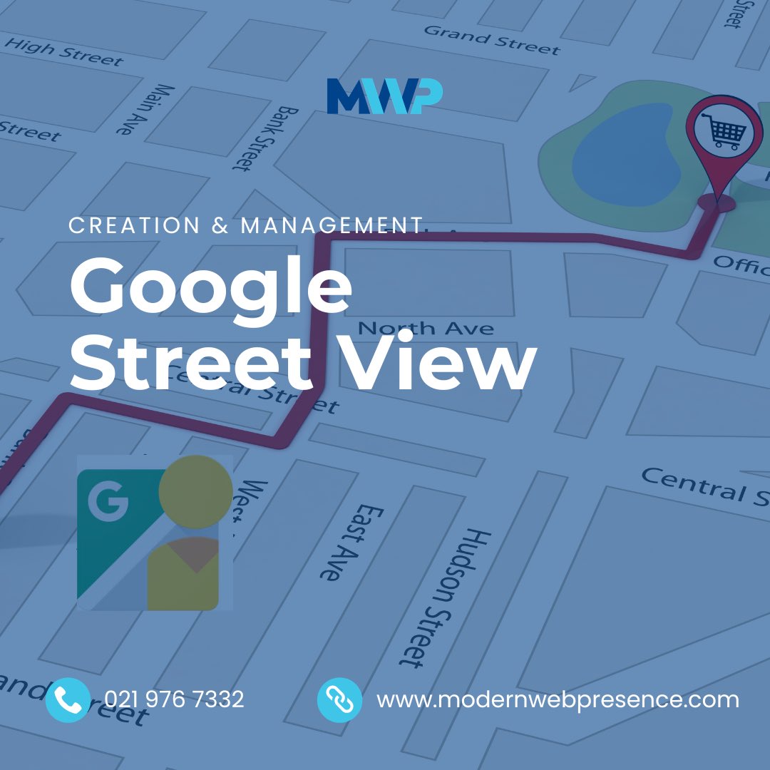 GOOGLE STREET VIEW 

How customers see your Business

Let Customers Step Inside Your Business – Before They Arrive 🚗

Increase trust, foot traffic and engagement on Google Search &amp; Maps with professional Google Street View &amp; 360° Virtual Tours. 

W: modernwebpresence.com/services