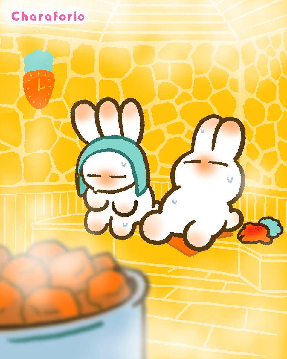 本日3月7日は「🧖 #サウナの日 🧖」 #Charaforio 登録IP『うさぎにっき
