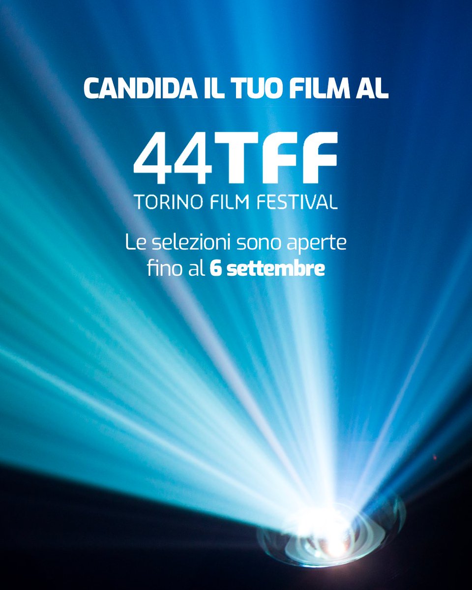 torinofilmfest's tweet photo. Candida il tuo film al #TFF44! 🎬
Hai tempo fino al 6 settembre per partecipare alla selezione.

Scopri tutte le informazioni al link https://t.co/PAS5ATDdrj
@GiulioBase https://t.co/tDEuvwsHre