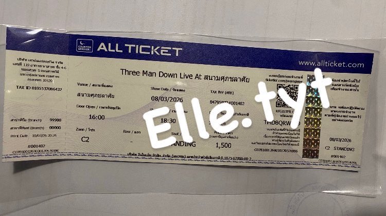 elle763's tweet photo. 📍ปล่อยบัตร Standing Zone C2  1ใบ 
วันที่ 8/3/69 1500฿ สนใจเดมมาคุยได้ค่ะ
🚗นัดรับbts/mrtได้ แต่อยุธยารับได้
 เค้าไม่ว่างไปแน้ว  ;-;
🌟 ทักไอจีได้นะคะ elle.tyt ตามชื่อในรูปเลย🌟
 #ThreeManDownLiveAtSuphachalasai https://t.co/eZ9yf3n2Zf