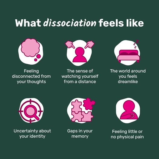 MarkOCDVersion's tweet photo. Dissociation can be hugely debilitating and confusing to experience.
There are lots of reasons why you might experience dissociation.
Think of dissociation as the brain’s protective “distance” response.
Often triggered by stress, anxiety or a traumatic event. https://t.co/5jZrhDXZMd