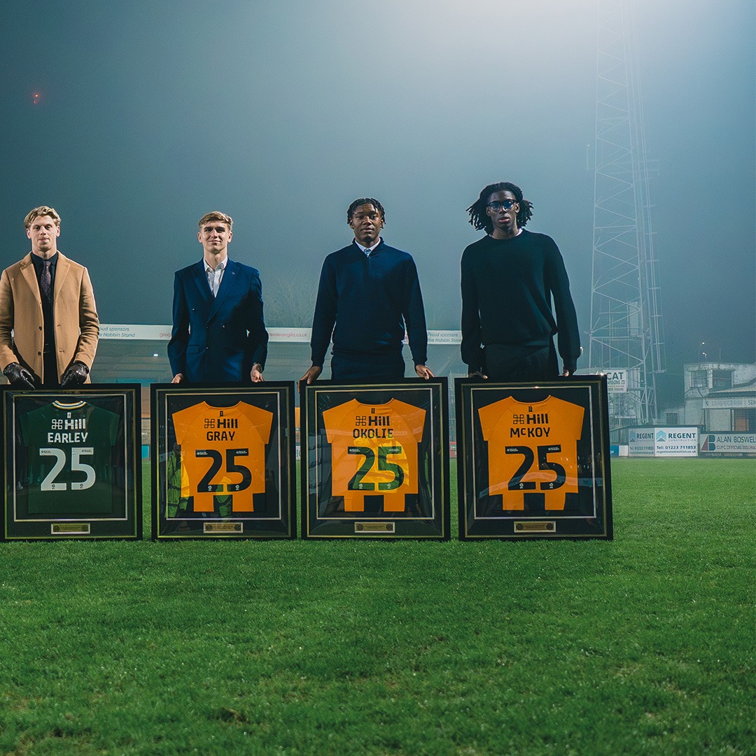 CambridgeUtdFC's tweet photo. A special evening at the Terry Baker Academy Awards, celebrating the achievements of our scholars. 👏

🏆 Dan Herd – Most Improved
🏆 Lohan McDougald – Moment of the Season &amp; Scholar of the Year

The night ended with our U16s taking on West Ham at the Cledara Abbey.