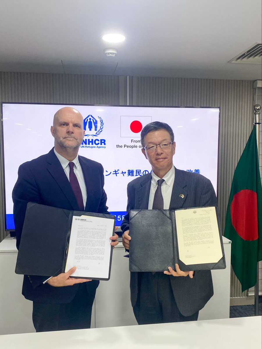 UNHCR_BGD's tweet image. 🇯🇵 Thank you, Japan, for your generous support to Rohingya refugees!

Your $2.6M contribution helps ensure safe shelter+ primary healthcare+ clean cooking solutions.
Steadfast support like yours keeps hope alive for refugees in 🇧🇩.

🙏 Arigato, Japan!
🔗👇
data.unhcr.org/en/documents/d…