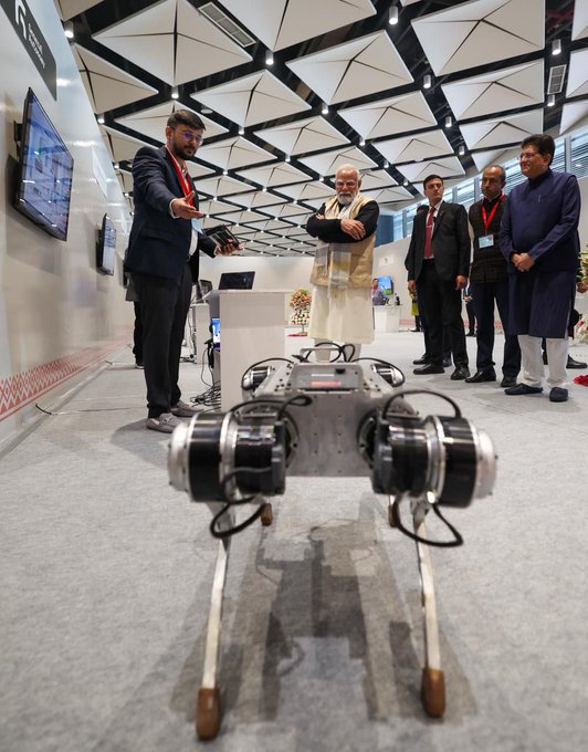 ispaceflight_in's tweet photo. ISRO has issued a tender to procure three advanced quadruped robotic systems to augment wheeled rovers for future planetary exploration to the Moon and Mars. These four-legged robots mimic animal locomotion and are required to weigh less than 30 kg while supporting a 5 kg payload. Engineered for rugged terrain, the units will feature a top speed of 1.5 m/s, a 25° climbing angle, and a suite of high-tech sensors including multi-line LiDAR and depth cameras for autonomous navigation. The procurement also includes high-end workstations and laptops specifically configured for reinforcement learning training and ROS-based telecommand systems.

Source: https://t.co/IGxDQ9AP9y

📸:@GeneralAutonomy's quadruped robotic systems PARAM