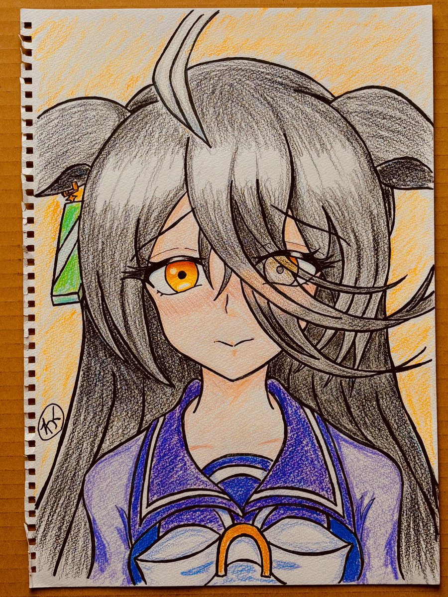 マンハッタンカフェ誕生祭2026 再掲♪絵柄で描くのタグで描かせて頂い