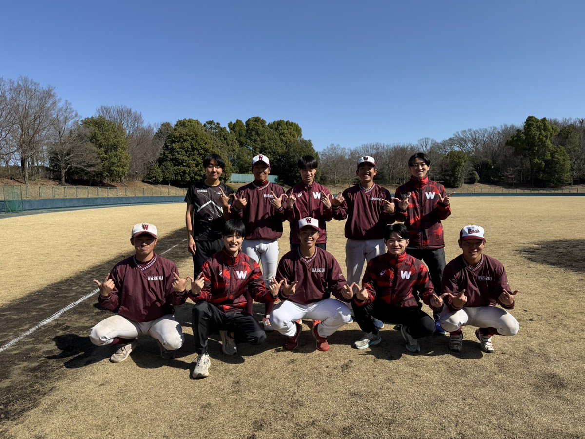 本日ソフトボール部に誘っていただき交流しました。もちろん自分たちの実力を高めるのが先決ですが、+αで早稲田体育会間での関係構築・盛り上がりによってプラスの見えざる力が働くと思うのでこういう取り組みを広げていけるといいなと思います！