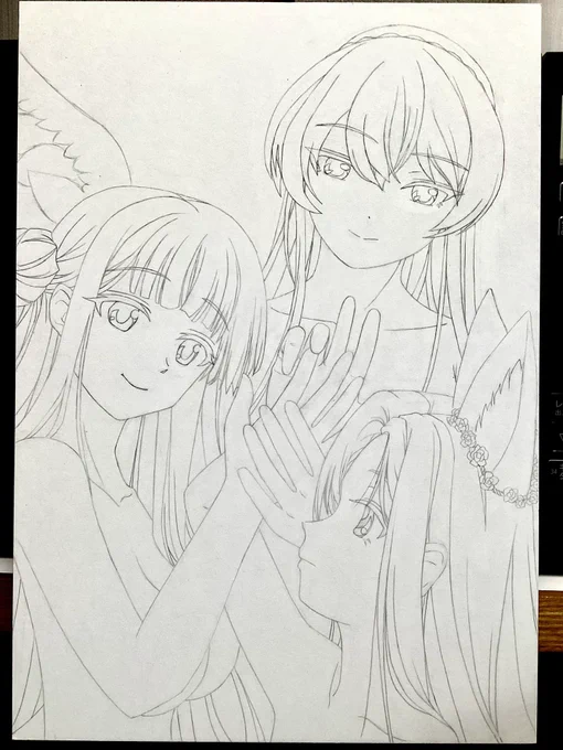 次はハイロゥを描き込むのですが、この作品の優先度は高く無いので、少々待たせるなぁ。

そう言えば、この3人の水着フィギュアが、セガ様からプライズで出るですよ。 夏に。 