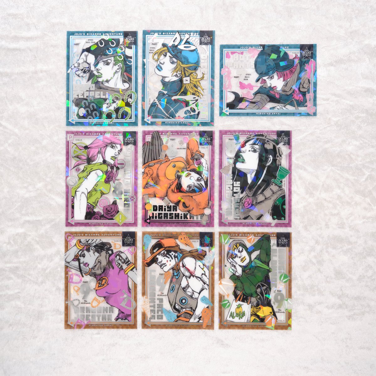 ⭐3/19(木)発売新商品を紹介⭐

／
　原作『ジョジョの奇妙な冒険』 
　クリアステッカーコレクション Vol.2
＼

キラキラと光るホログラム加工と箔押しデザインが綺麗なクリアステッカーです。

☑️公式サイト
bandainamco-am.co.jp/official_shop/…

#THEJOJOWORLD